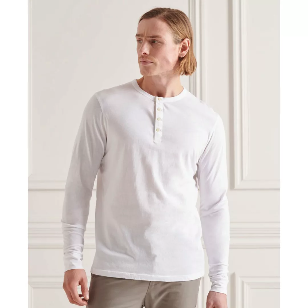 Superdry Lightweighessential Henley Langarm-t-shirt XL Optic günstig online kaufen