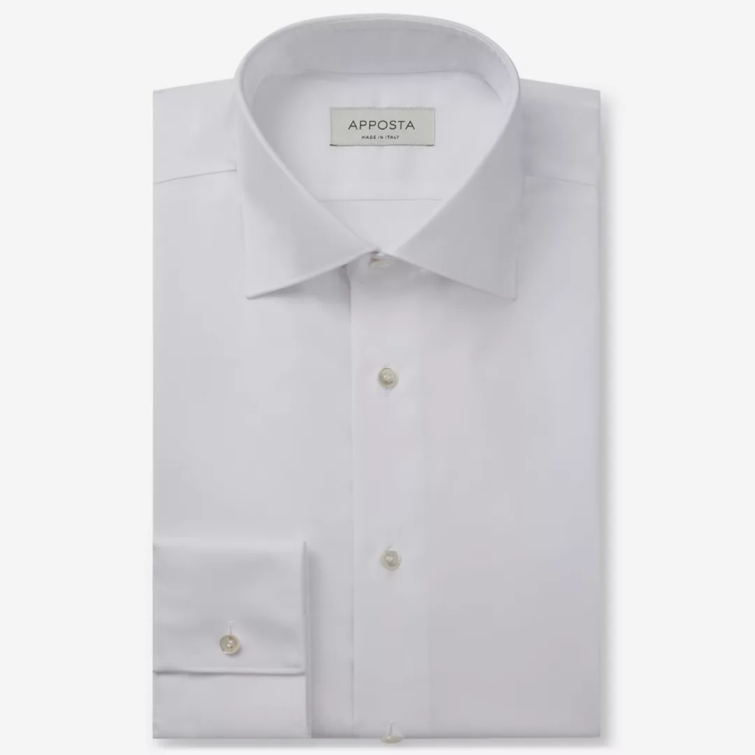 Hemd  einfarbig  weiß 100% baumwolle wrinkle free oxford doppelt gezwirnt, günstig online kaufen