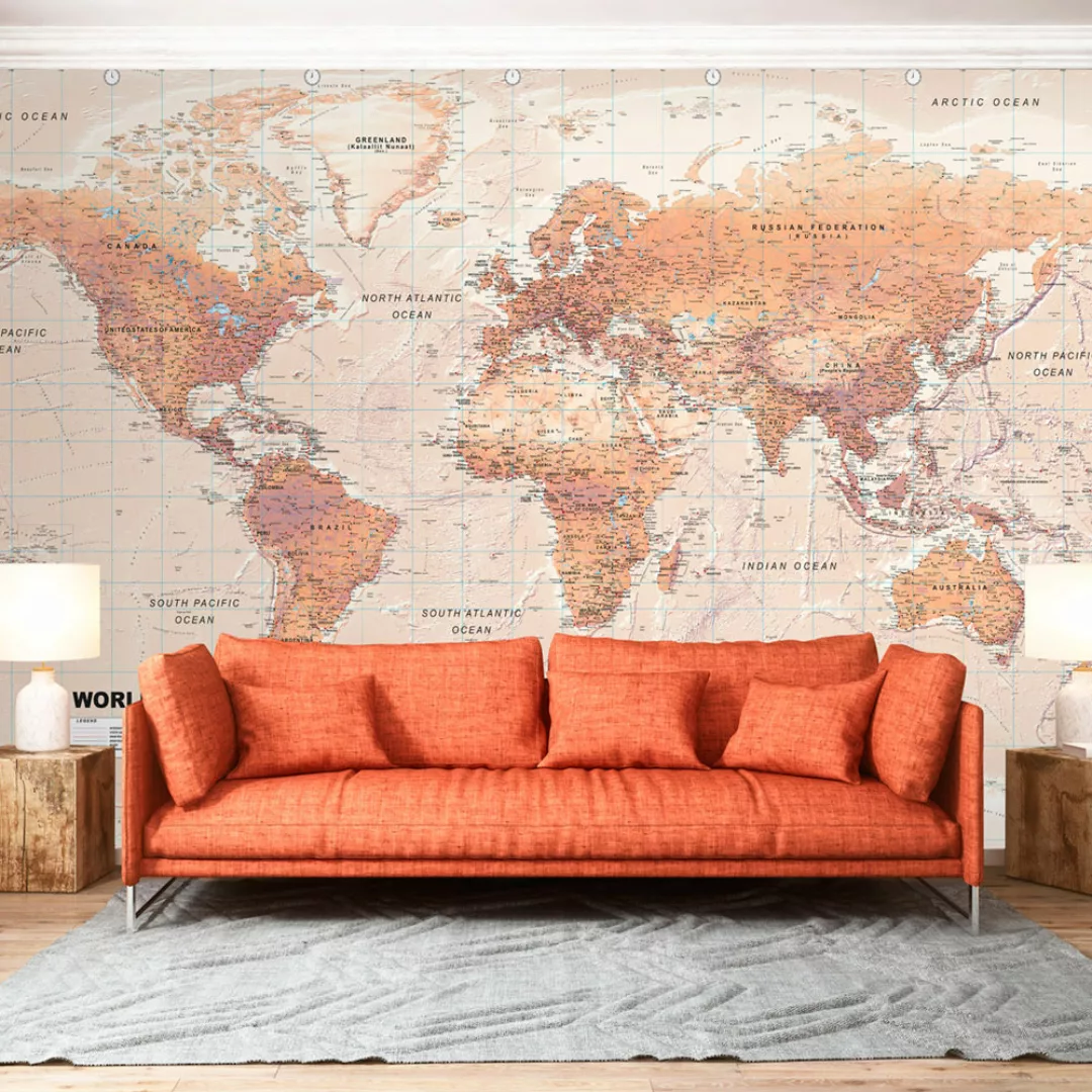 Selbstklebende Fototapete - Orange World günstig online kaufen