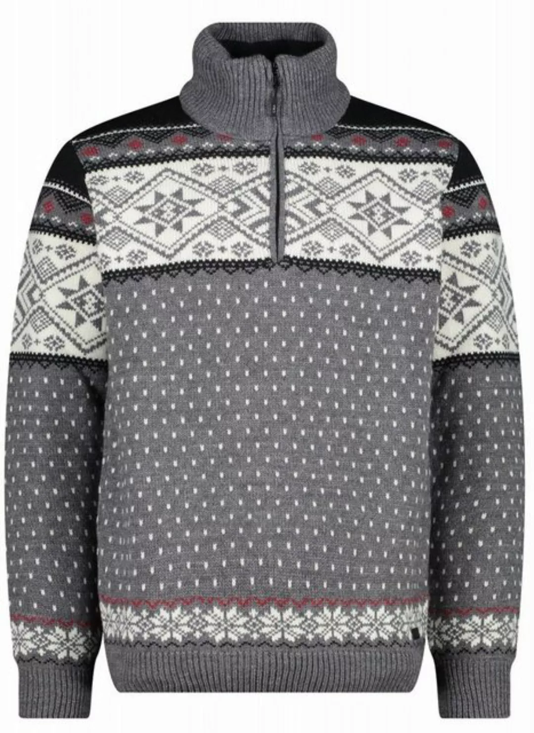 CMP Strickpullover CMP Herren Pullover Zip Reißverschluss Man Knitted 7H572 günstig online kaufen