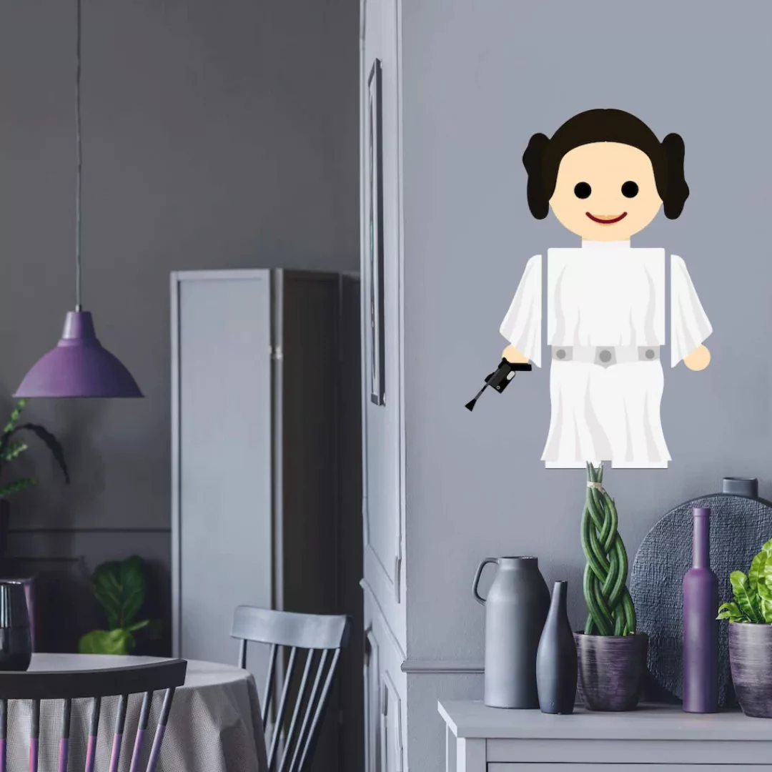 Wall-Art Wandtattoo »Spielfigur Prinzessin Leia«, (1 St.), selbstklebend, e günstig online kaufen