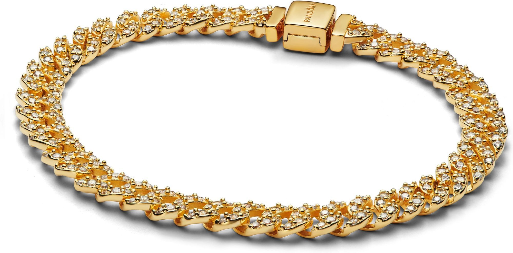 Pandora Armband PANDORA Pavé Cuban Gliederarmband günstig online kaufen