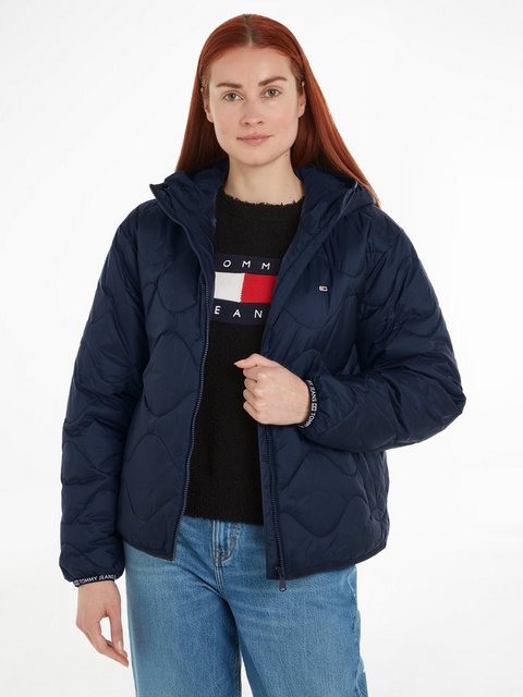 Tommy Jeans Steppjacke "TJW QUILTED TAPE HOOD PUFFER EXT", mit Kapuze, mit günstig online kaufen