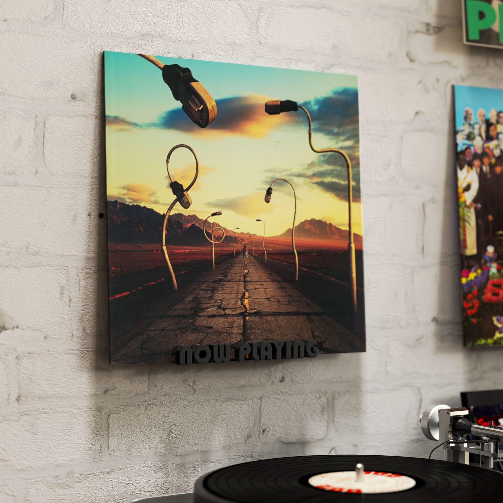 Mobilefox Wanddekoobjekt Schallplatten Wandhalterung NOW PLAYING günstig online kaufen