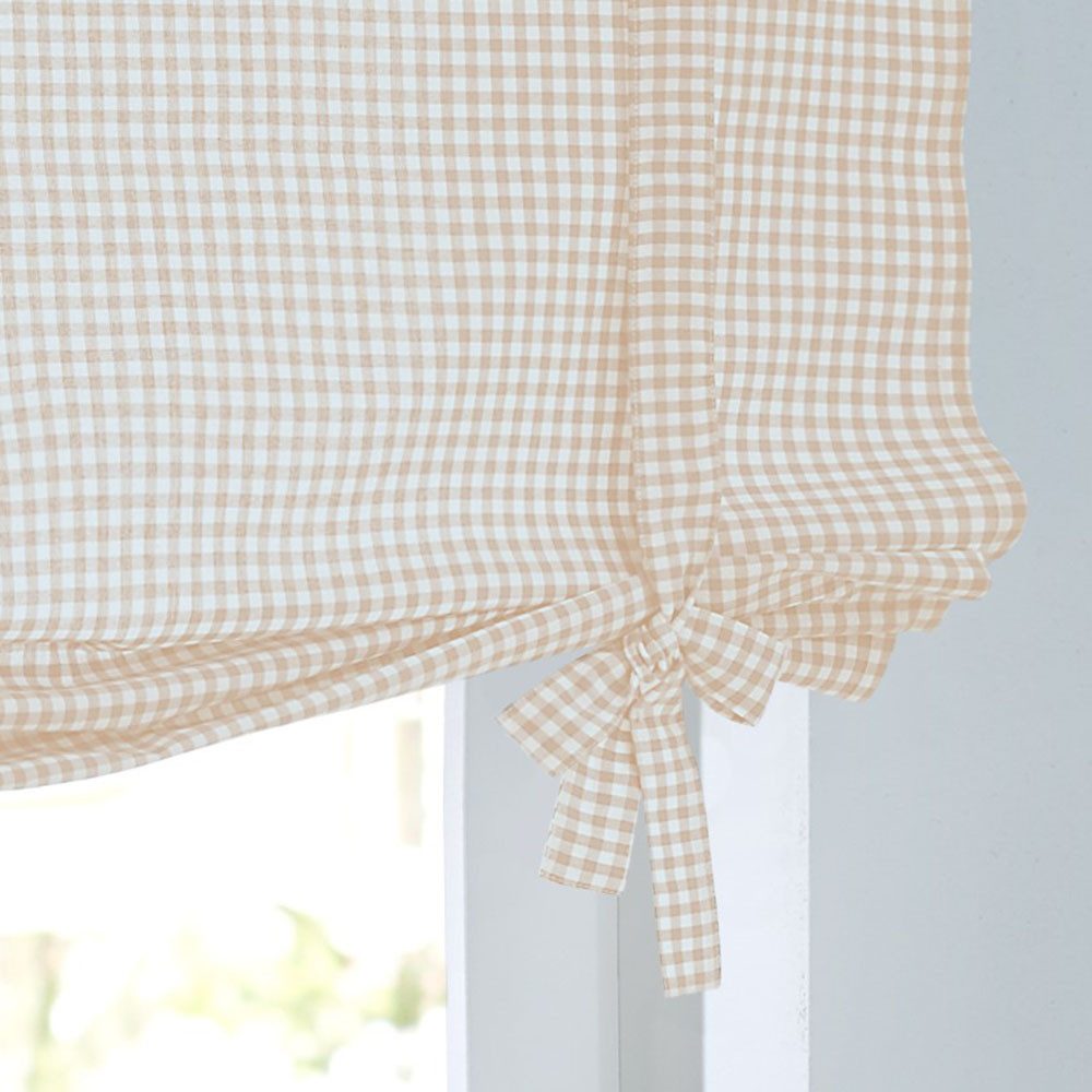 Kutti Bindegardine »Cottage Raffgardine«, (1 St.), kariert, Baumwolle, Stan günstig online kaufen