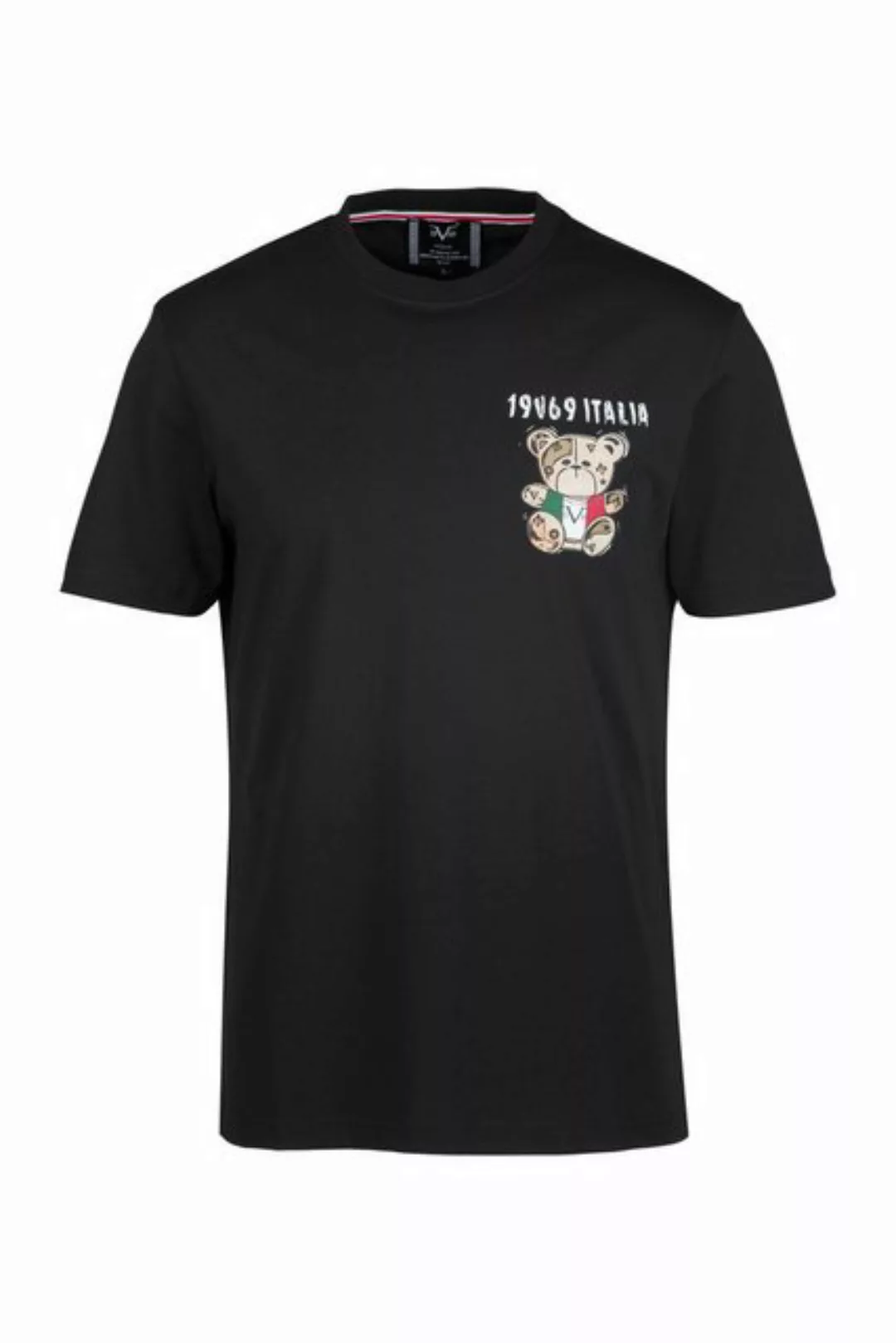 19V69 ITALIA T-Shirt RAFAEL ITALIAN TEDDY mit kleinem Teddypatch günstig online kaufen