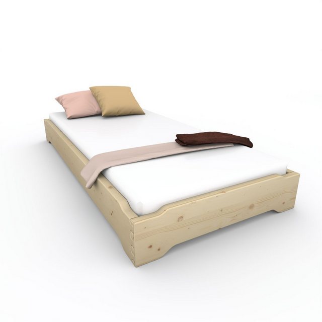 TUGA-Holztech Massivholzbett Stapelbett (Fichte) "Gäste-Edi" 80 200 17, Bre günstig online kaufen