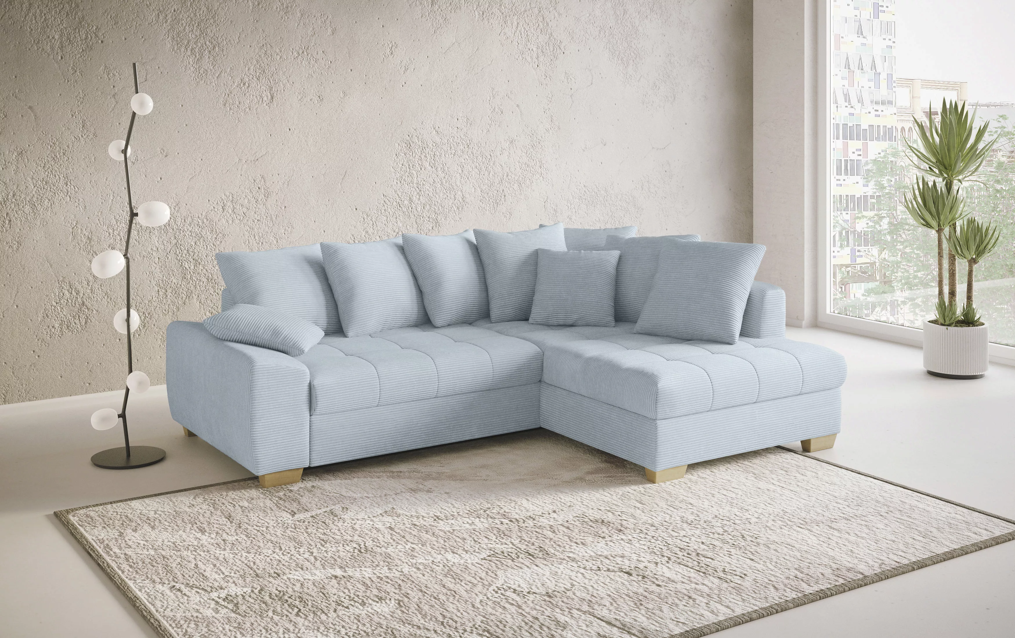 Mr. Couch Ecksofa »Nikita II, L-Form«, Wahlweise mit Bettfunktion, Bettkast günstig online kaufen