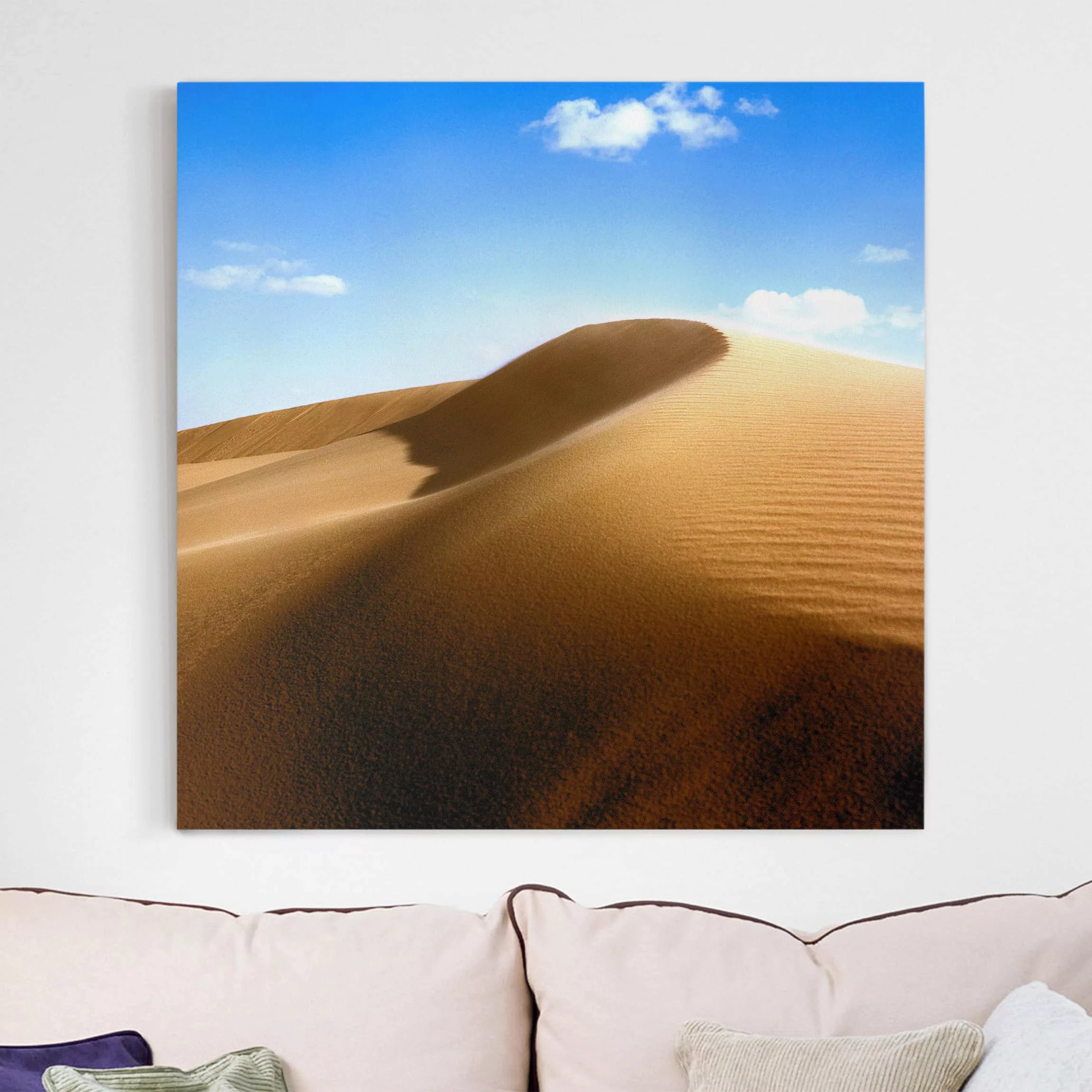 Leinwandbild Natur & Landschaft - Quadrat Fantastic Dune günstig online kaufen