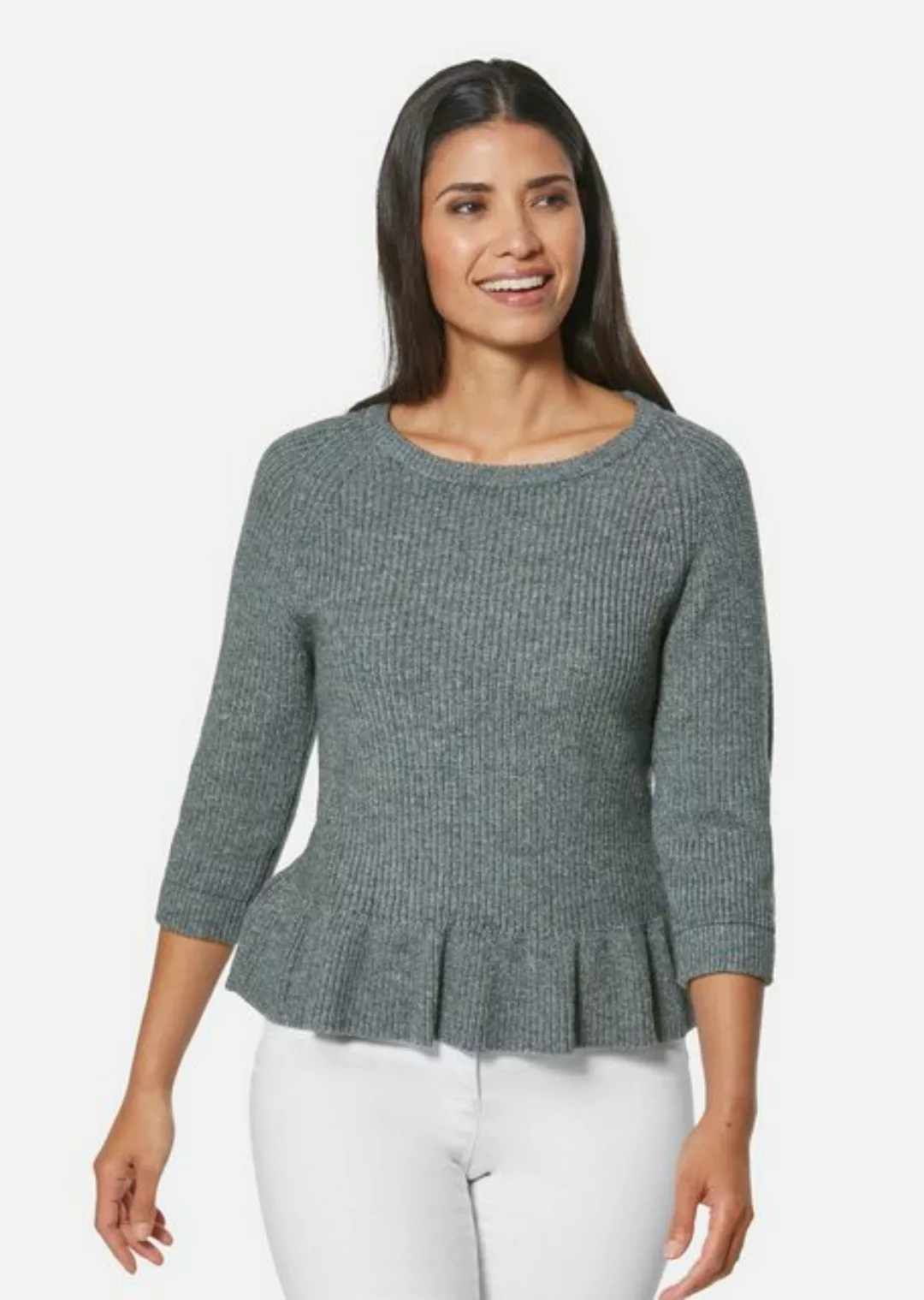 MADELEINE Strickpullover Pullover mit Schößchen günstig online kaufen