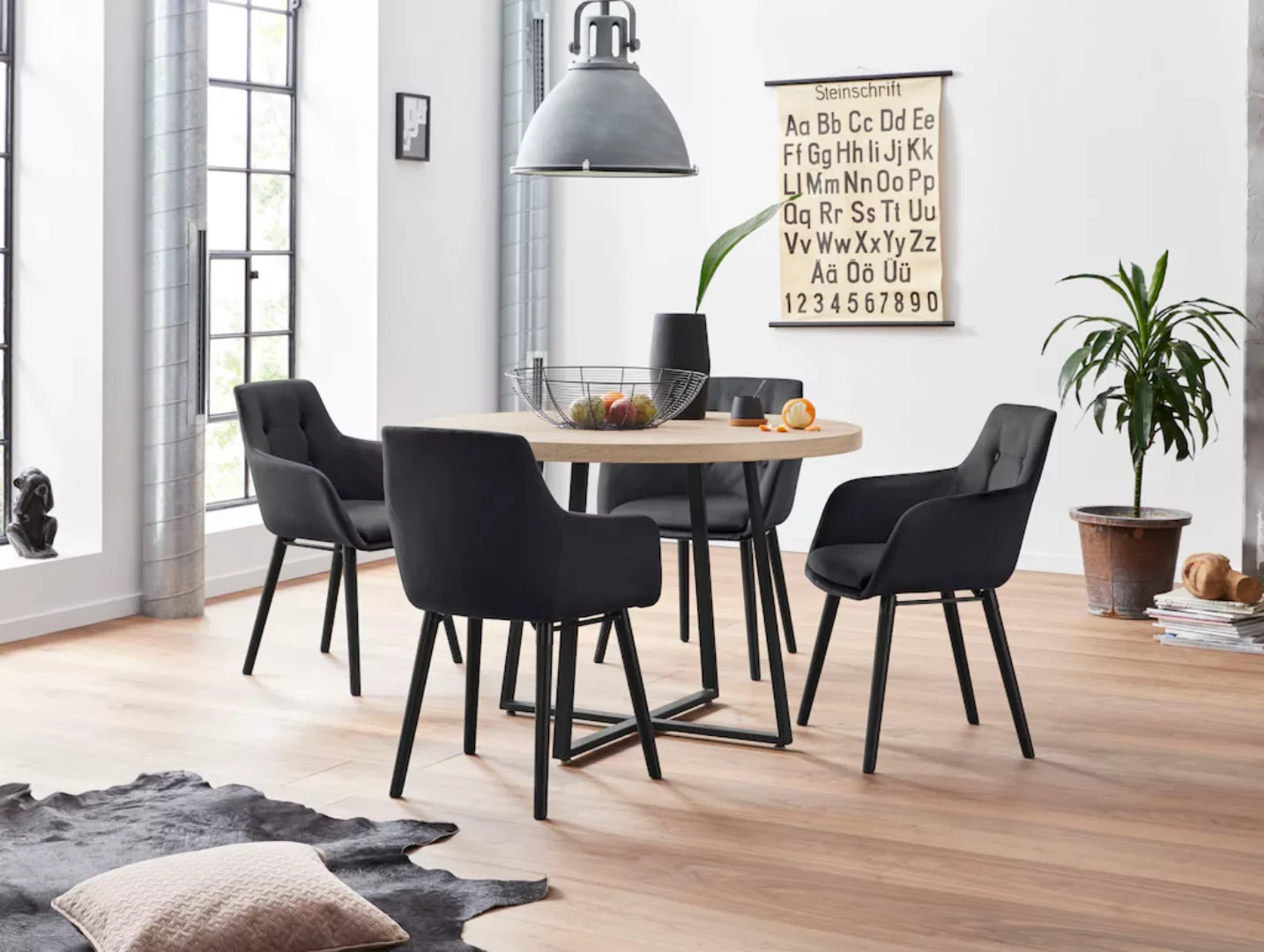 Home affaire Essgruppe, (5 tlg.), mit 4 Stühle günstig online kaufen