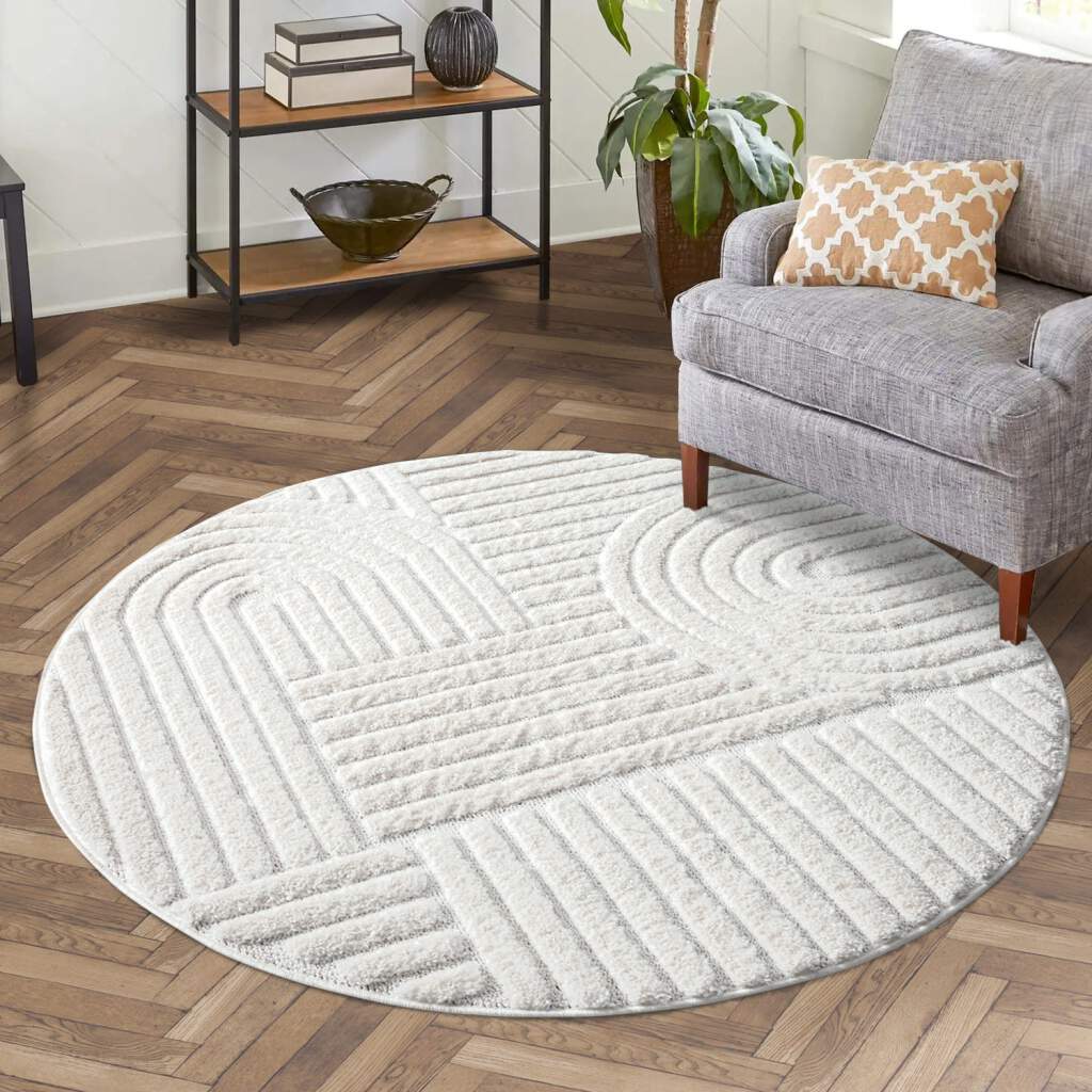 Carpet City Hochflor-Teppich »FOCUS765«, rund, Boho-Teppich, Hochtief-Muste günstig online kaufen