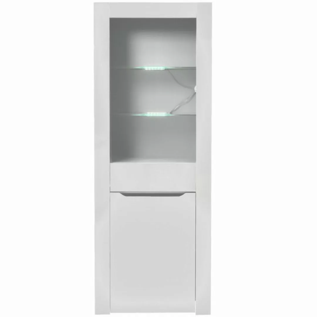 DOPWii Vitrine Vitrine mit LED-Licht,Bücherschrank,Aktenschrank,Standvitrin günstig online kaufen