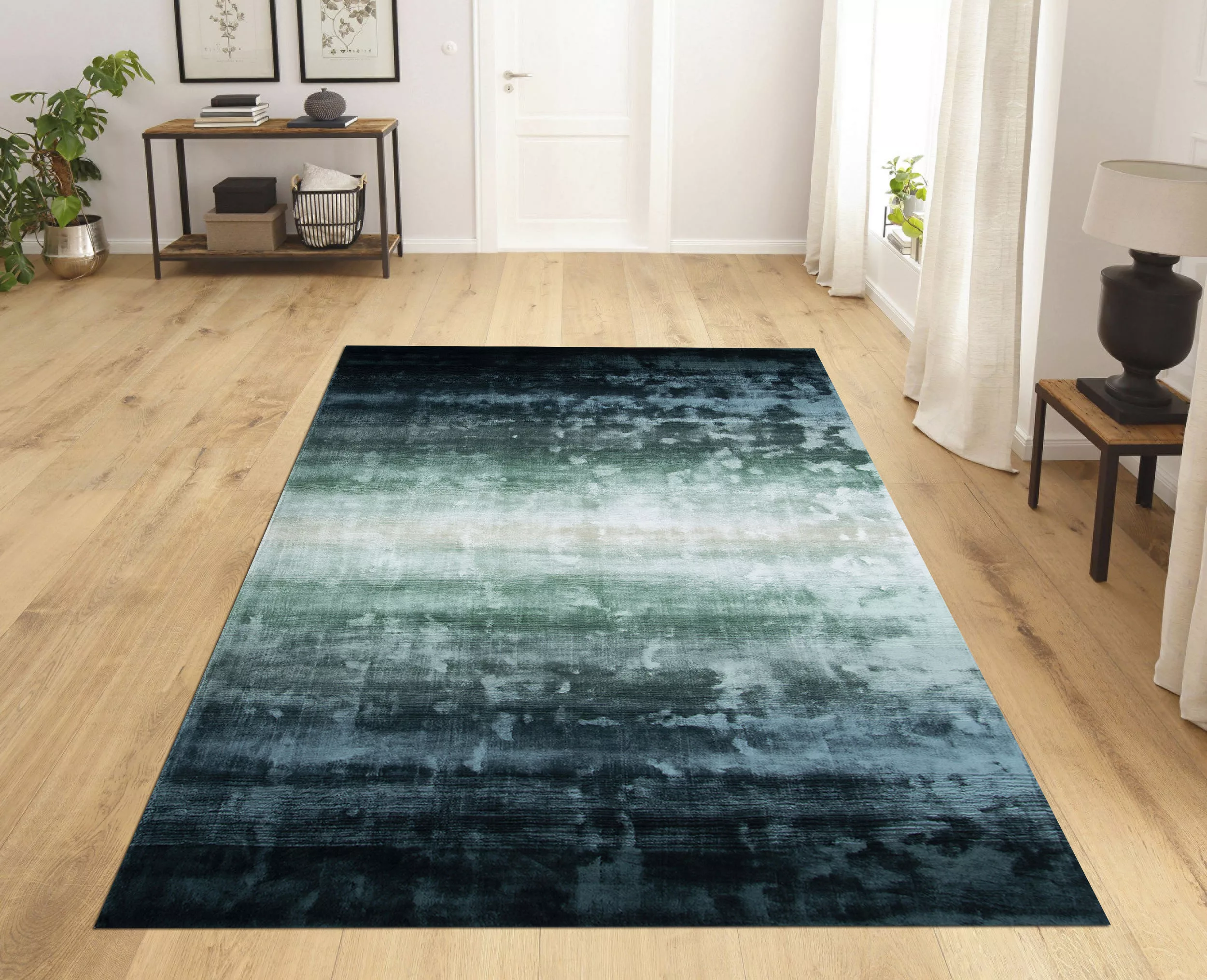 Home affaire Teppich »Katalin, handgewebt, Teppiche aus 100% Viskose, farbl günstig online kaufen