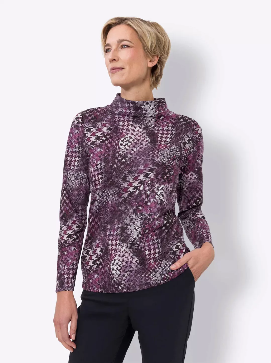 Classic Basics Stehkragenshirt "Stehkragen-Shirt", (1 tlg.) günstig online kaufen