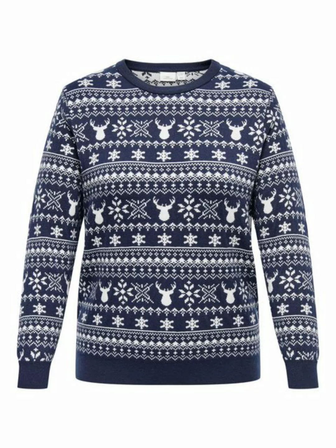 ONLY CARMAKOMA Weihnachtspullover CARXMAS WINTER LS O-NECK KNT günstig online kaufen