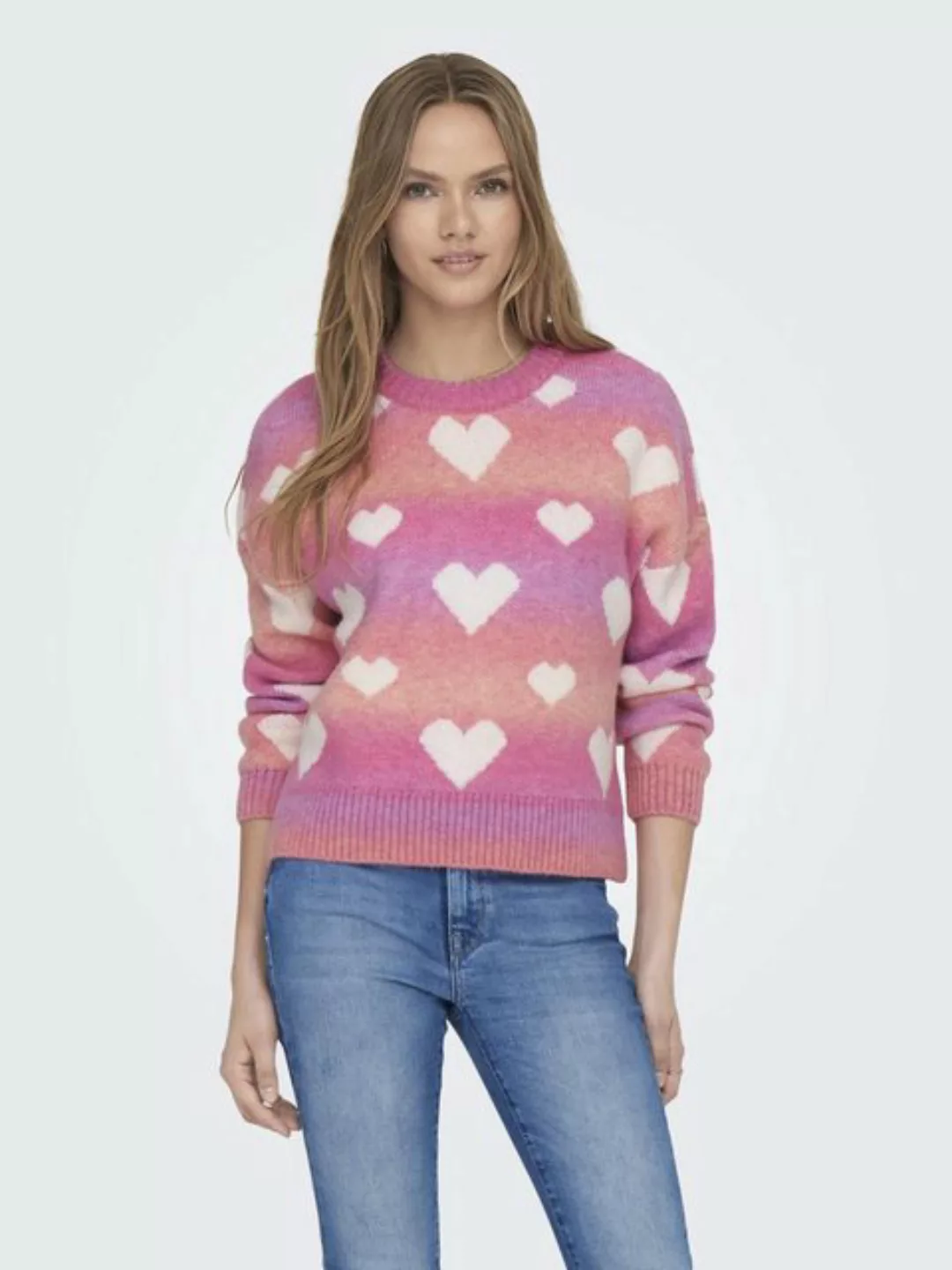 ONLY Strickpullover ONLAIDA L/S HEART PULLOVER EX KNT günstig online kaufen