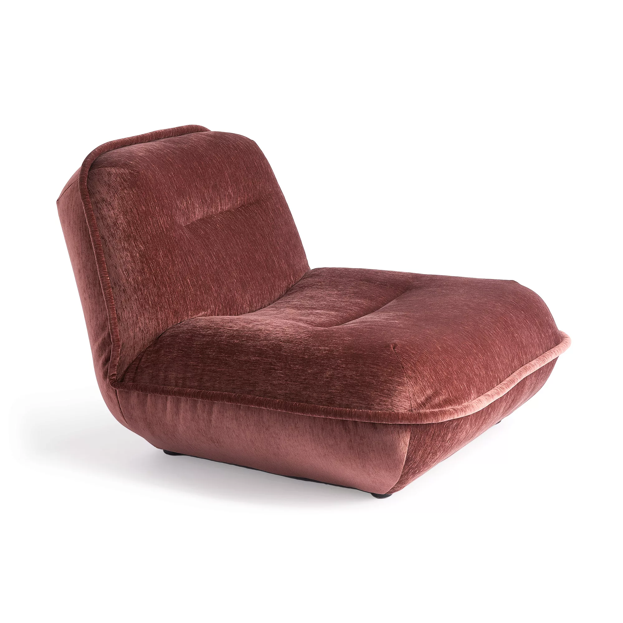 pols potten - Puff Lounge Sessel - burgunderrot/BxHxT 95x70x103cm günstig online kaufen
