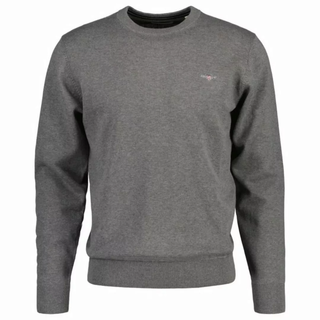 Gant Rundhalspullover "CLASSIC COTTON C-NECK", Premium Strickpullver aus we günstig online kaufen