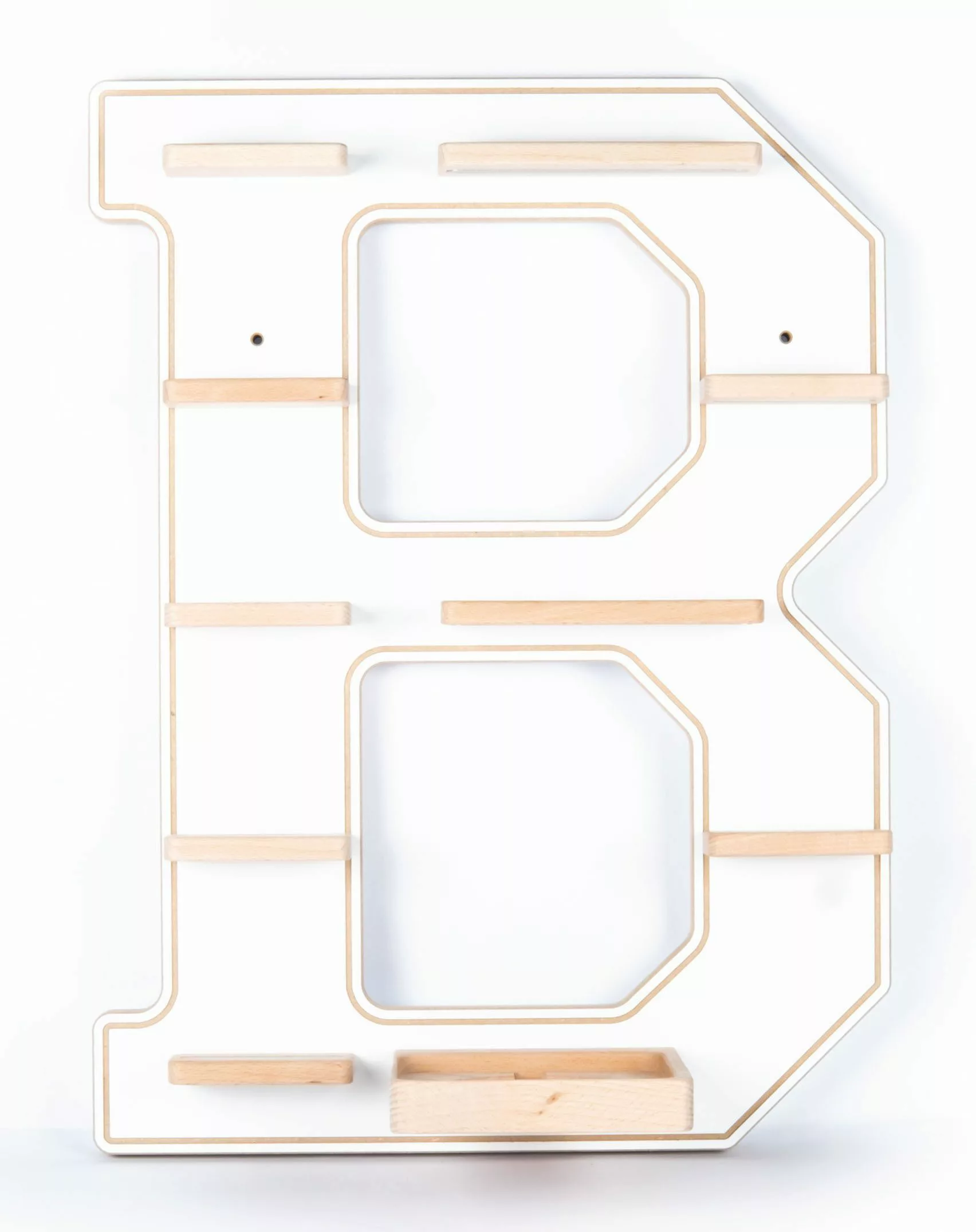 Boarti Wandregal Holz Regal Buchstabe B günstig online kaufen