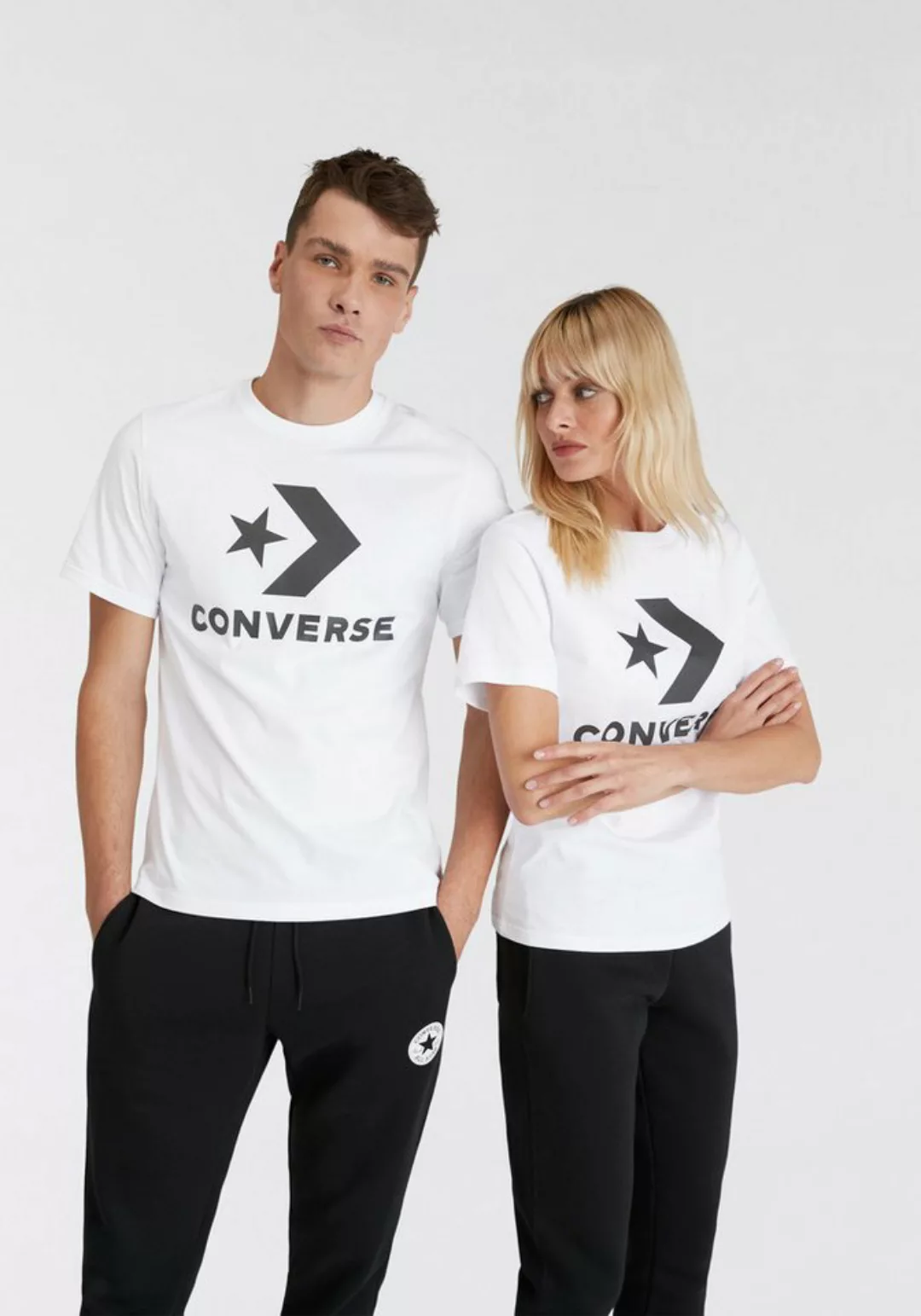 Converse T-Shirt CONVERSE GO-TO STAR CHEVRON LOGO STANDARD-FIT T-SHIRT (1-t günstig online kaufen