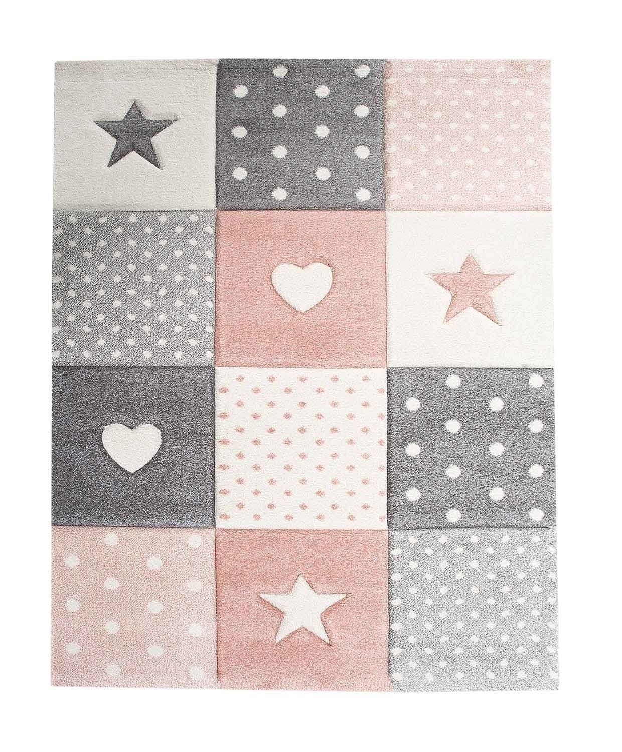 merinos Teppich PASTELL KIDS, Rosa, 120 günstig online kaufen