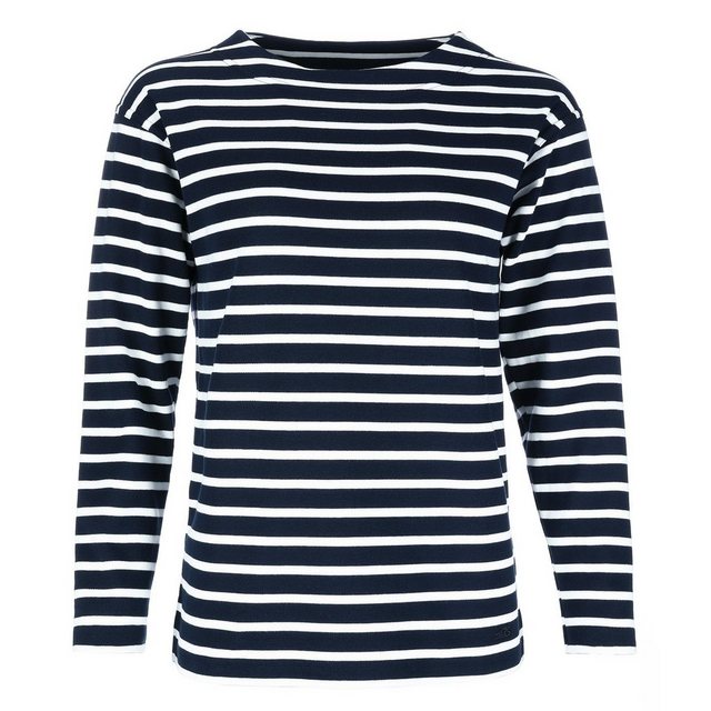 modAS Langarmshirt Damen Bretonisches Shirt U-Boot Ausschnitt - Ringelshirt günstig online kaufen