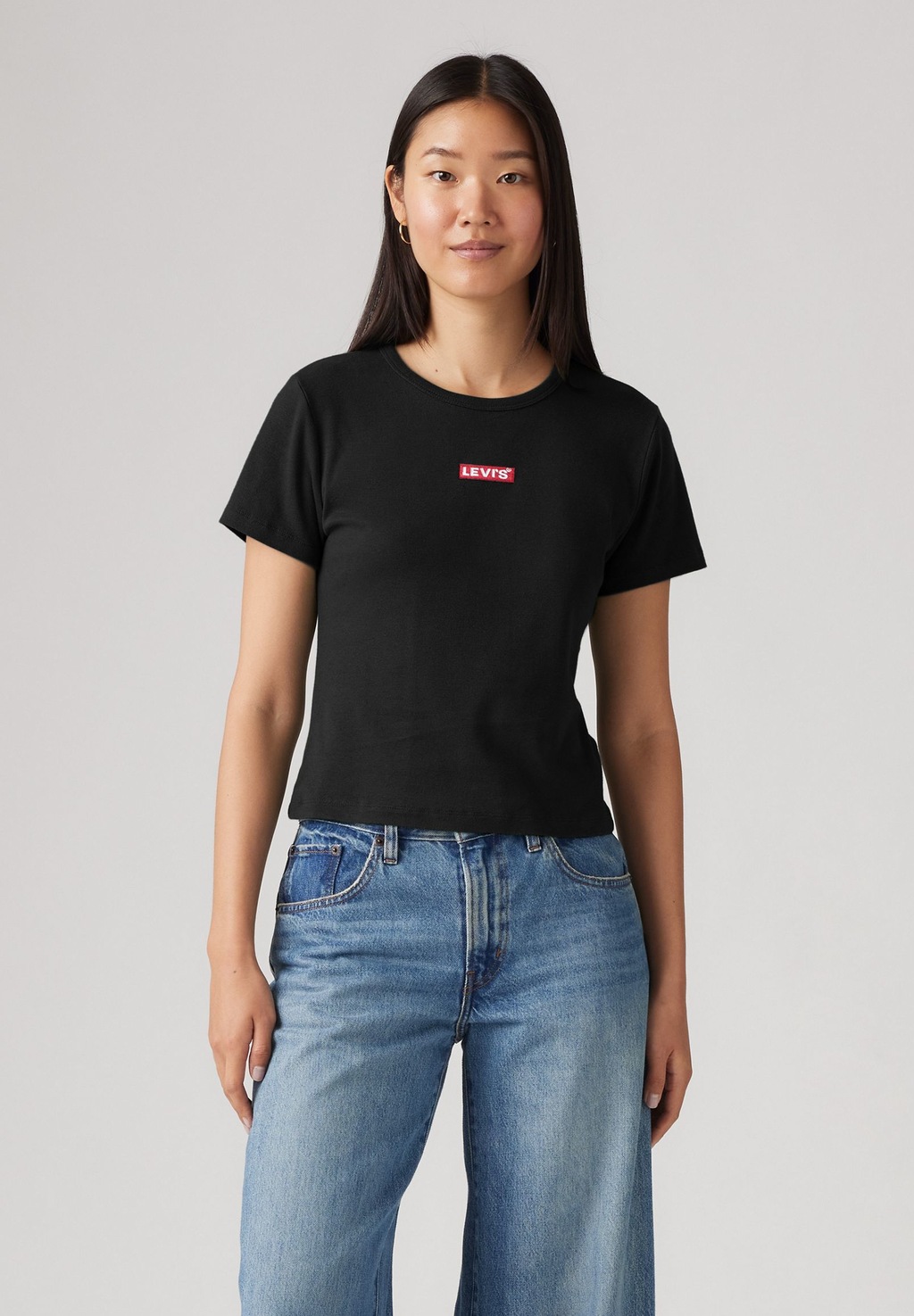 Levis T-Shirt "LSE GRAPHIC RICKIE", Kontrastfarbene LEVI`S- Applikation günstig online kaufen