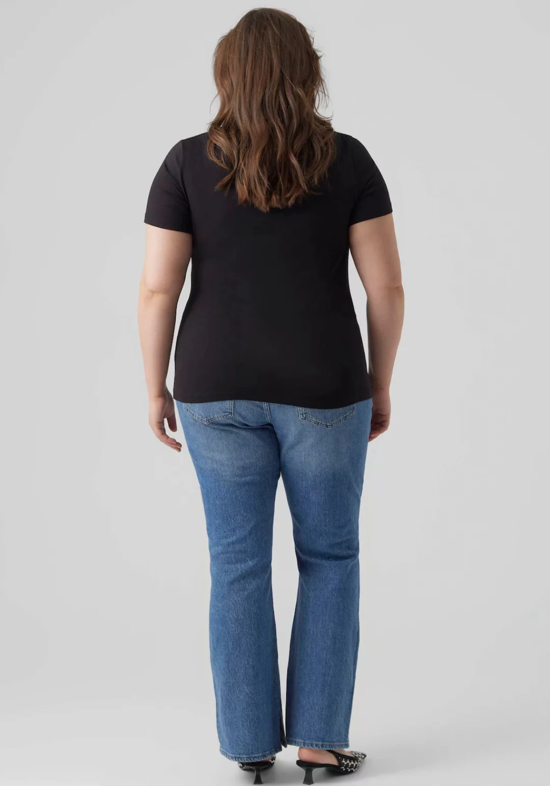 Vero Moda Curve T-Shirt VMVANDA aus weichem Baumwolle-/Modalmischgewebe günstig online kaufen