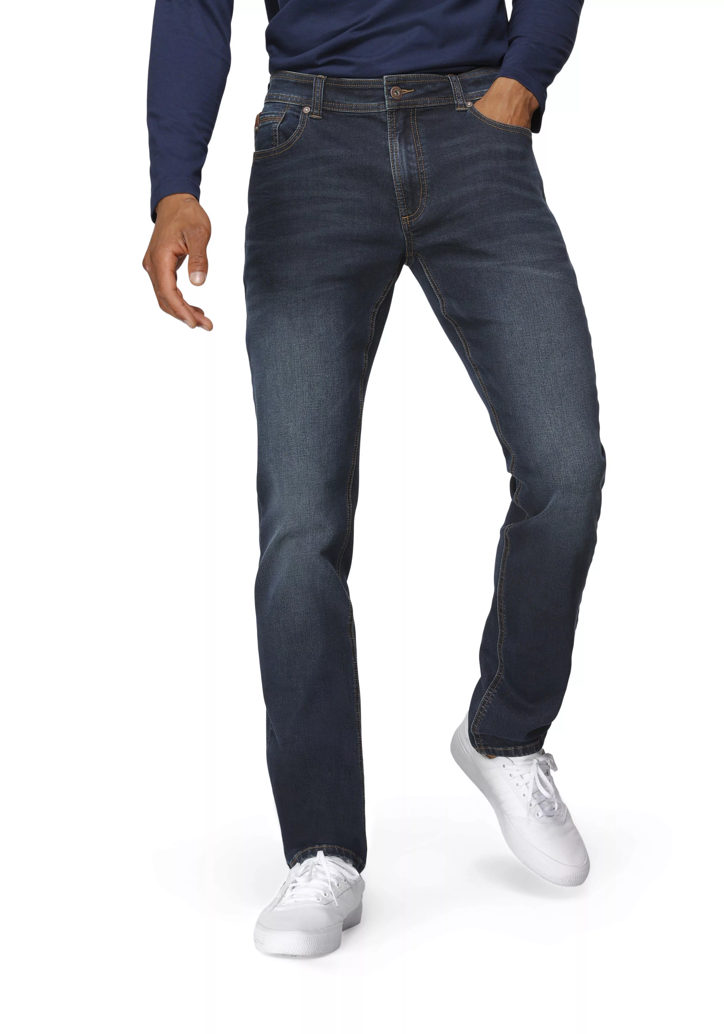 Bruno Banani Slim-fit-Jeans Grady schmale Beinform, niedrige Leibhöhe, mit günstig online kaufen