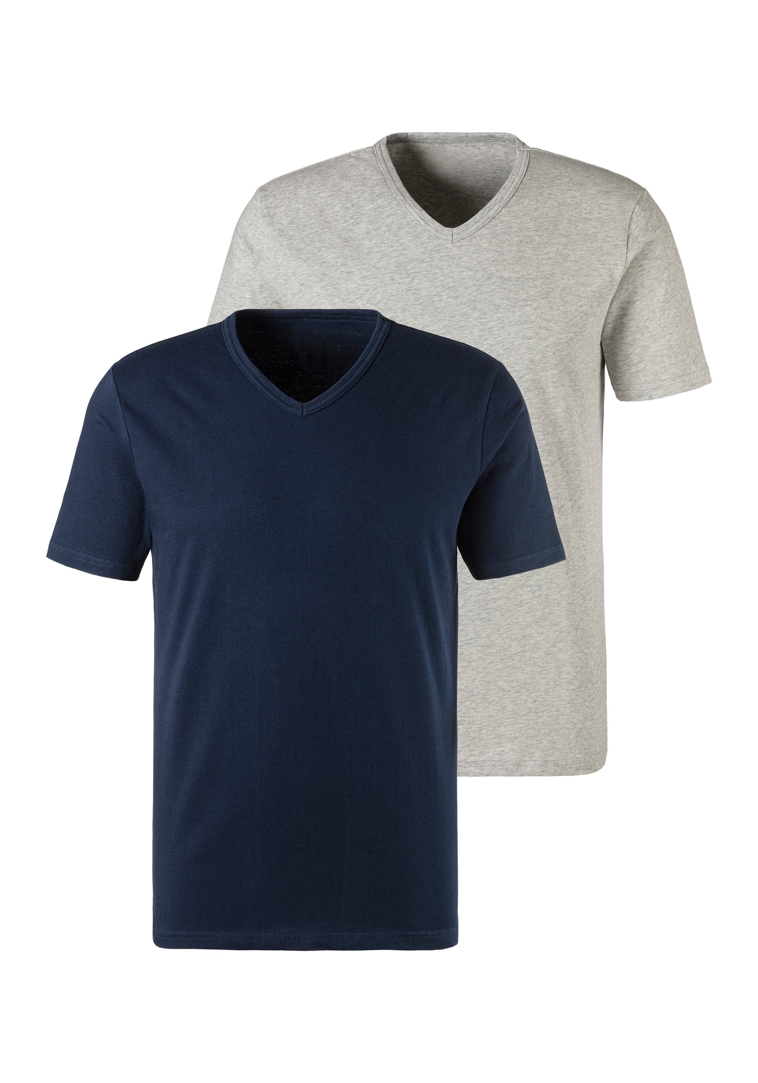 H.I.S Unterziehshirt, (2 St.), mit V-Ausschnitt und kleinem Logo, Unterhemd günstig online kaufen