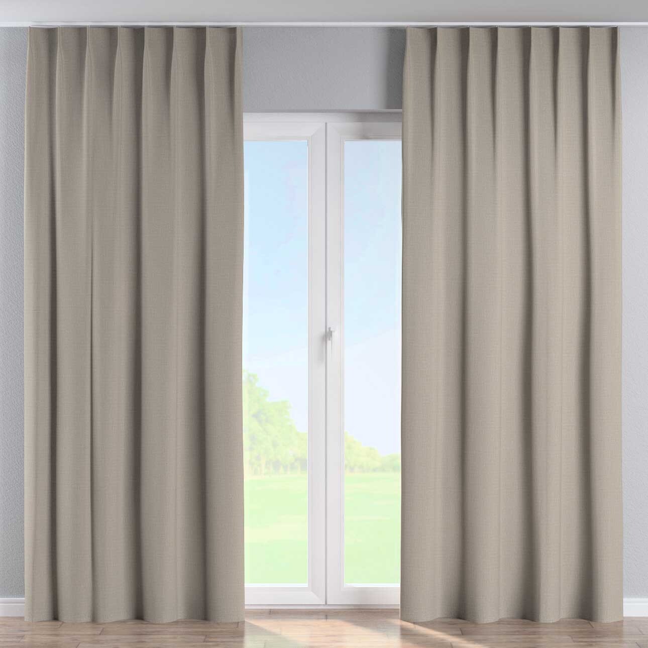 Vorhang mit flämischen 1-er Falten, beige, Blackout 300 cm (269-11) günstig online kaufen