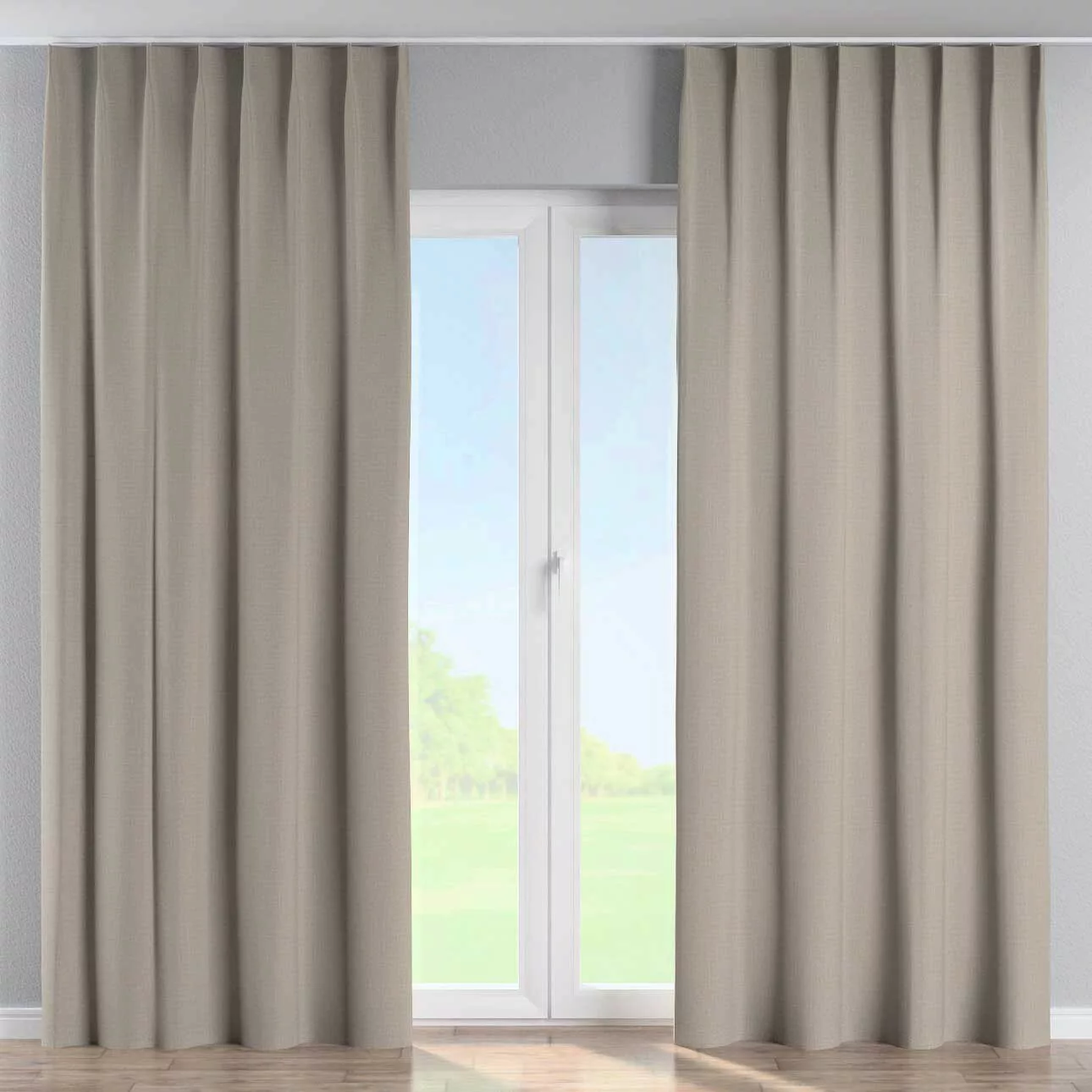 Vorhang mit flämischen 1-er Falten, beige, Dimout 300 cm (269-11) günstig online kaufen