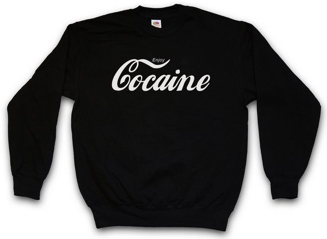 Urban Backwoods Sweatshirt Enjoy Cocaine Fun Sweatshirt Logo Symbol Kokain günstig online kaufen