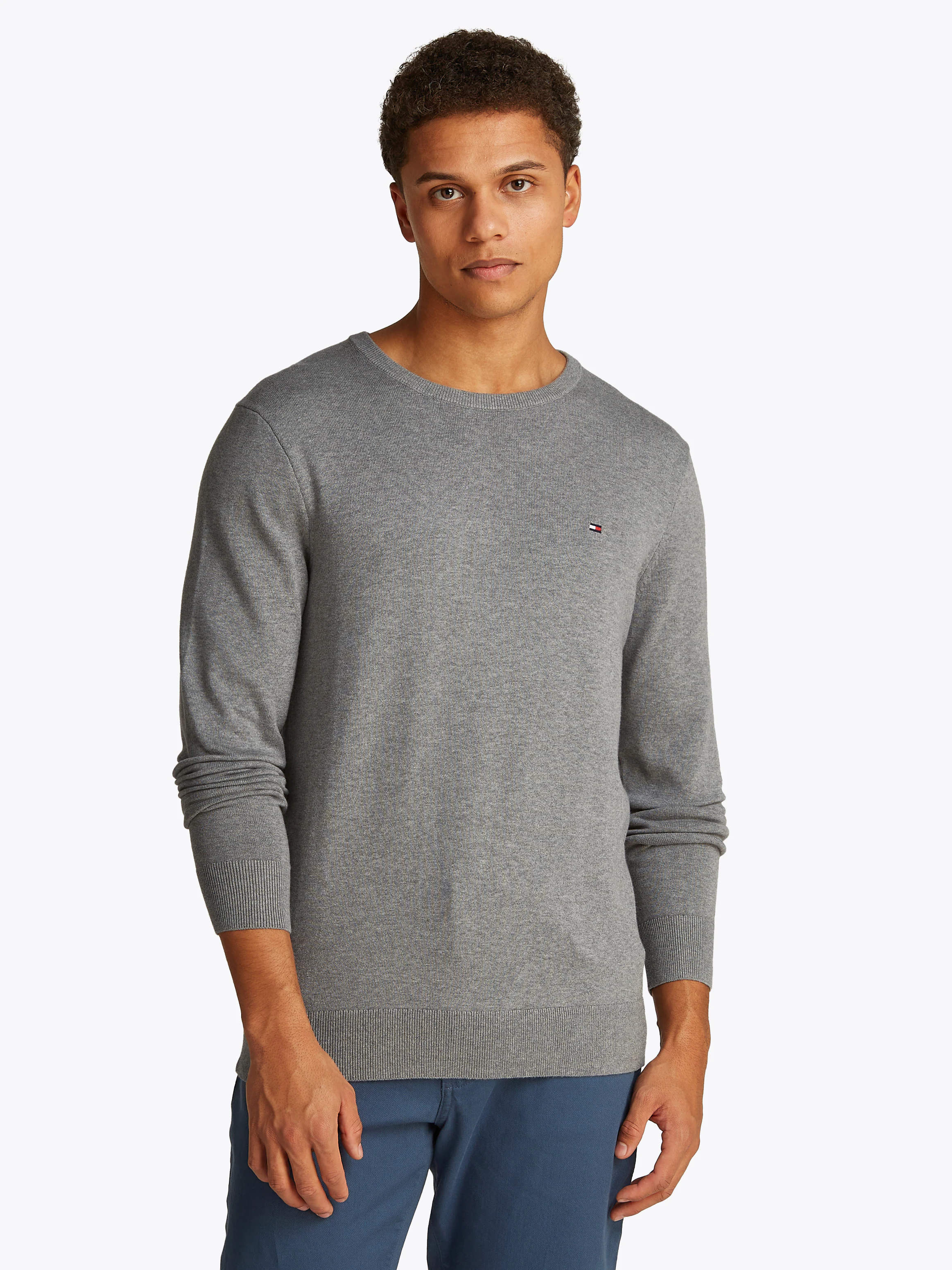 Tommy Hilfiger Rundhalspullover "ESSENTIAL COTTON CREW NECK" günstig online kaufen