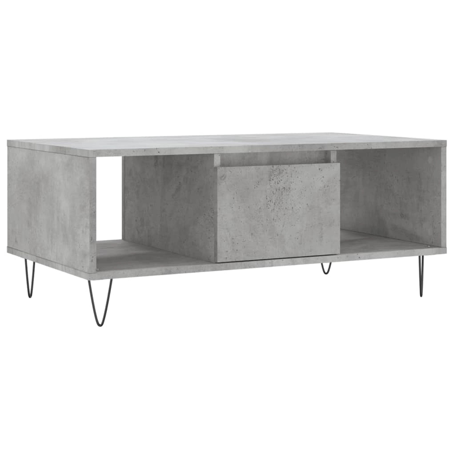 vidaXL Couchtisch Betongrau 90x50x36,5 cm Holzwerkstoff Modell 10 günstig online kaufen