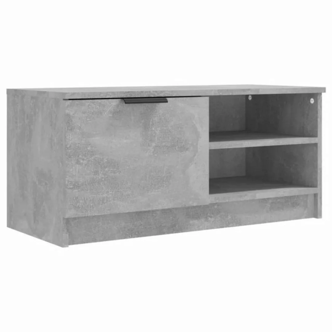 vidaXL TV-Schrank TV-Schrank Betongrau 80x35x36,5 cm Spanplatte Lowboard günstig online kaufen