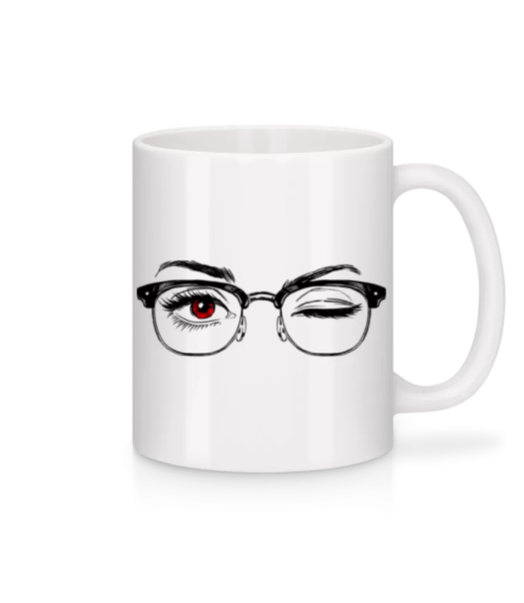 Hipster Augen Rot · Tasse günstig online kaufen