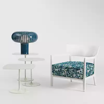 Kartell Tischleuchte Teresa Special Edition, petrol, Ø50cm günstig online kaufen