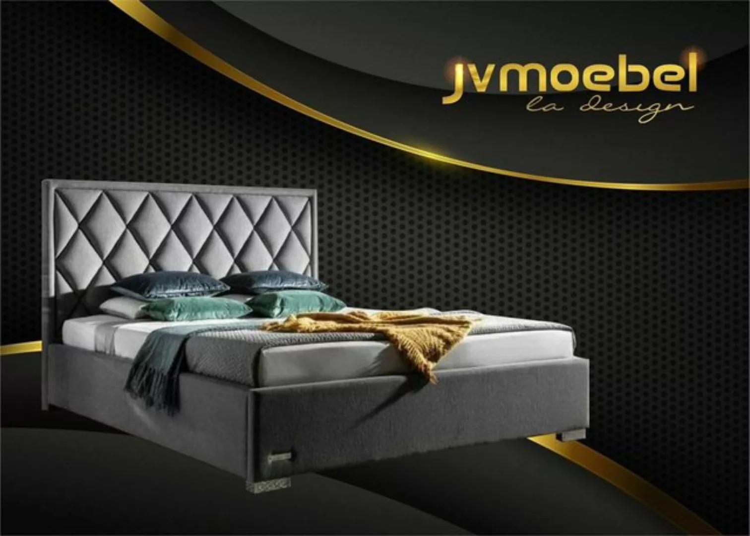 JVmoebel Bett, Designer Bett Textil Schlafzimmer Design Möbel Luxus Betten günstig online kaufen