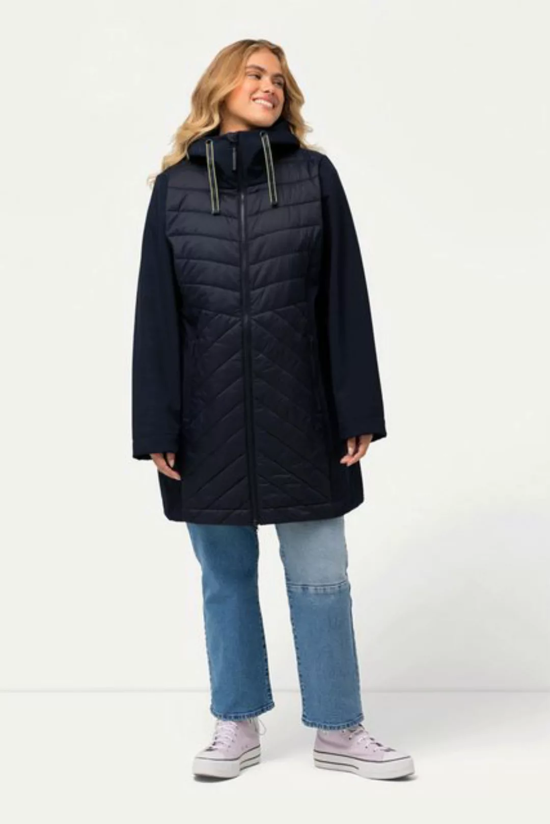 Ulla Popken Softshelljacke HYPRAR Softshelljacke wasserabweisend Kapuze günstig online kaufen