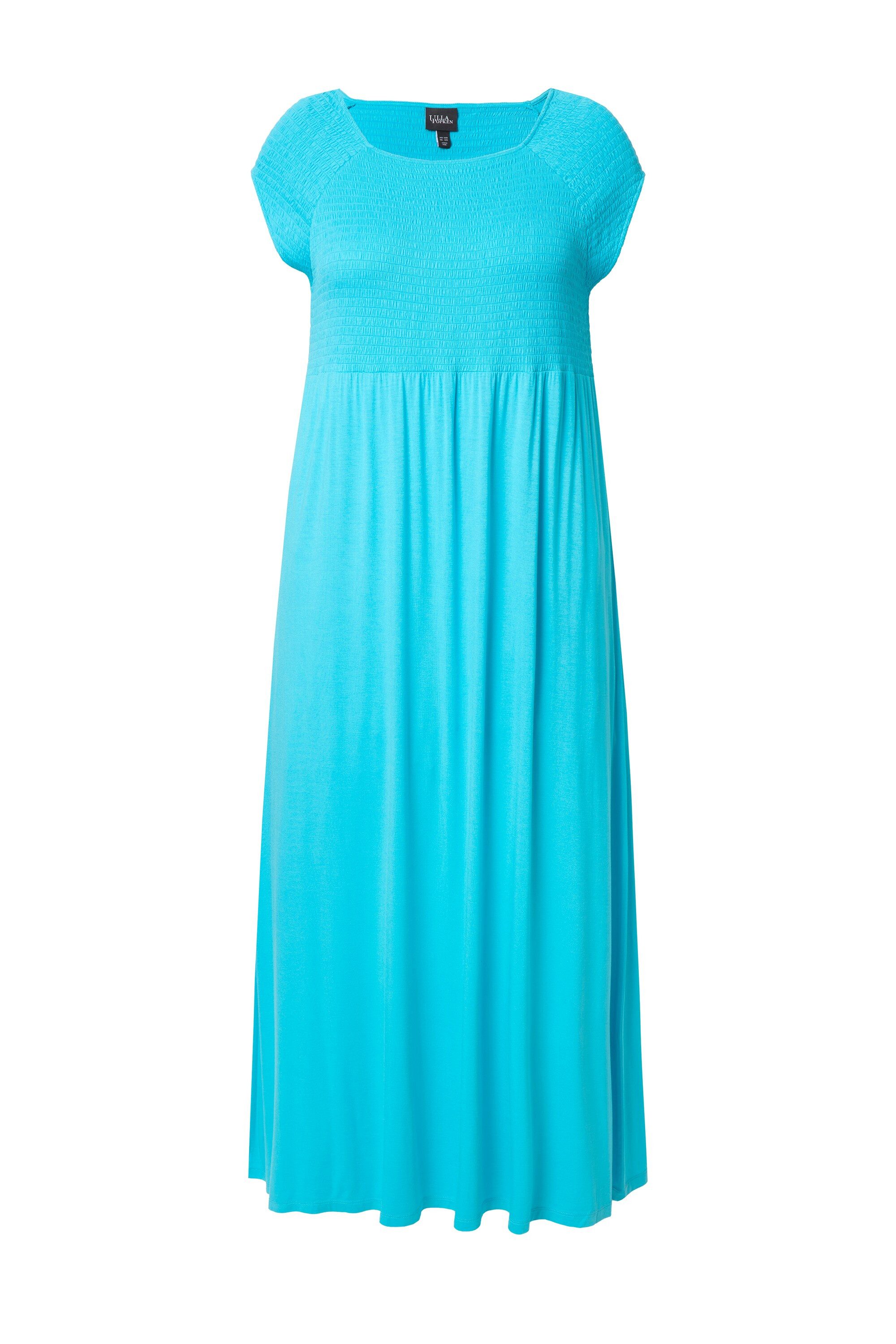 Ulla Popken Maxikleid Kleid A-Linie gesmokt günstig online kaufen