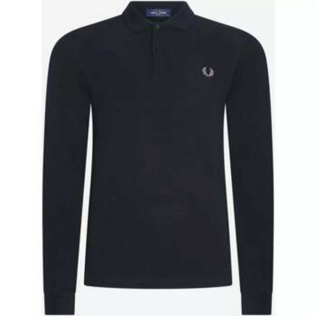 Fred Perry  Poloshirt Schlichtes LS-Hemd von  – Schwarzchrom günstig online kaufen