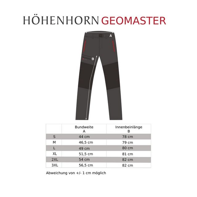 Höhenhorn Outdoorhose Geomaster Herren Hose Wanderhose hochTEC Funktionshos günstig online kaufen