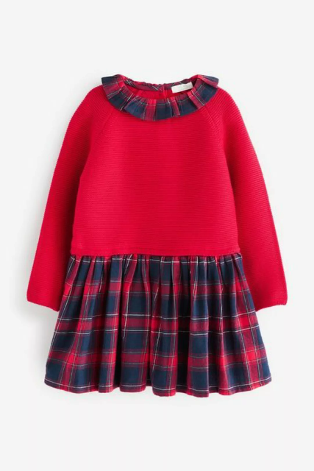 Next Strickkleid Pulloverkleid mit bedrucktem Rockteil (1-tlg) günstig online kaufen