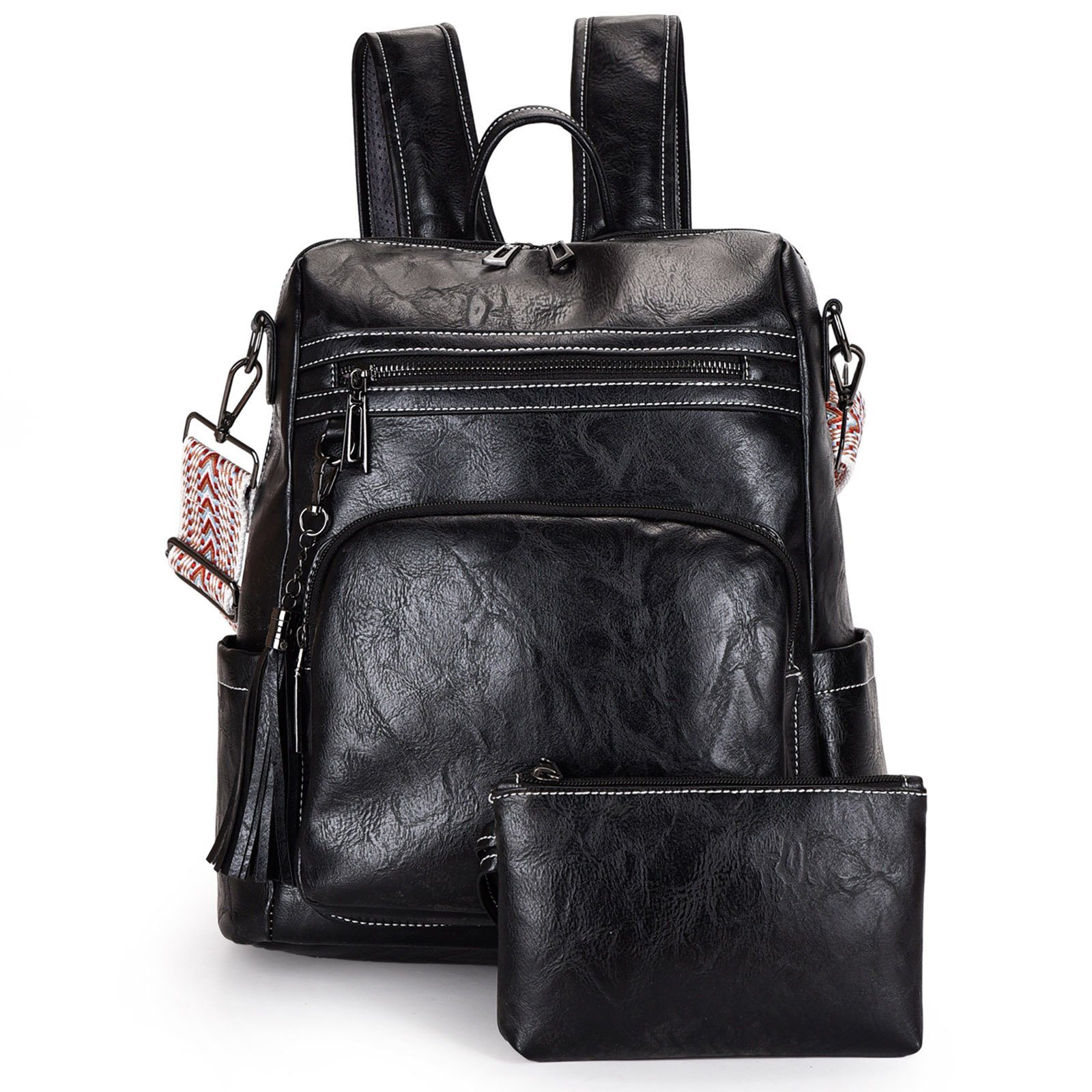 REDOM Rucksack Lederrucksack Laptoprucksack Schulrucksack Reiserucksack günstig online kaufen