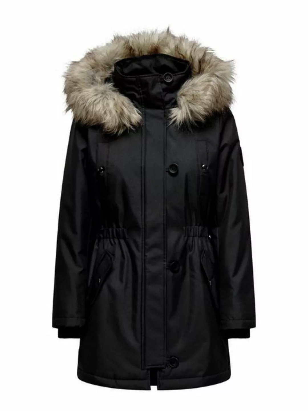 ONLY Winterjacke Only Damen Winter-Jacke OnlIris einfarbiger Parka Mantel F günstig online kaufen