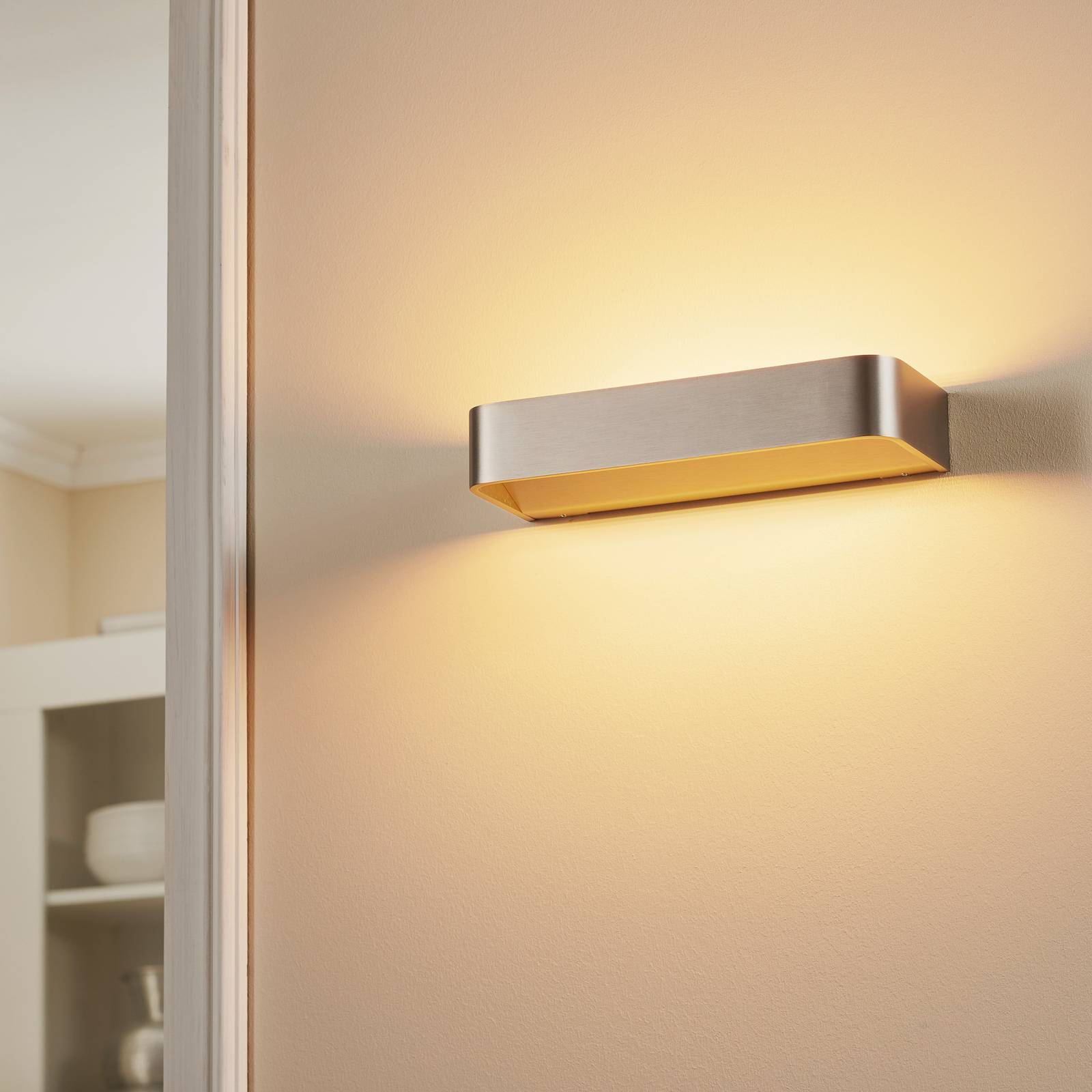 Rotaliana Frame W2 LED-Wandlampe nickel 2.700 K günstig online kaufen