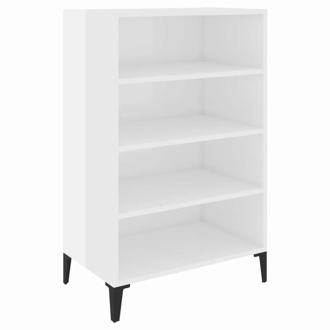 Sideboard Hochglanz-weiß 57x35x90 Cm Spanplatte günstig online kaufen