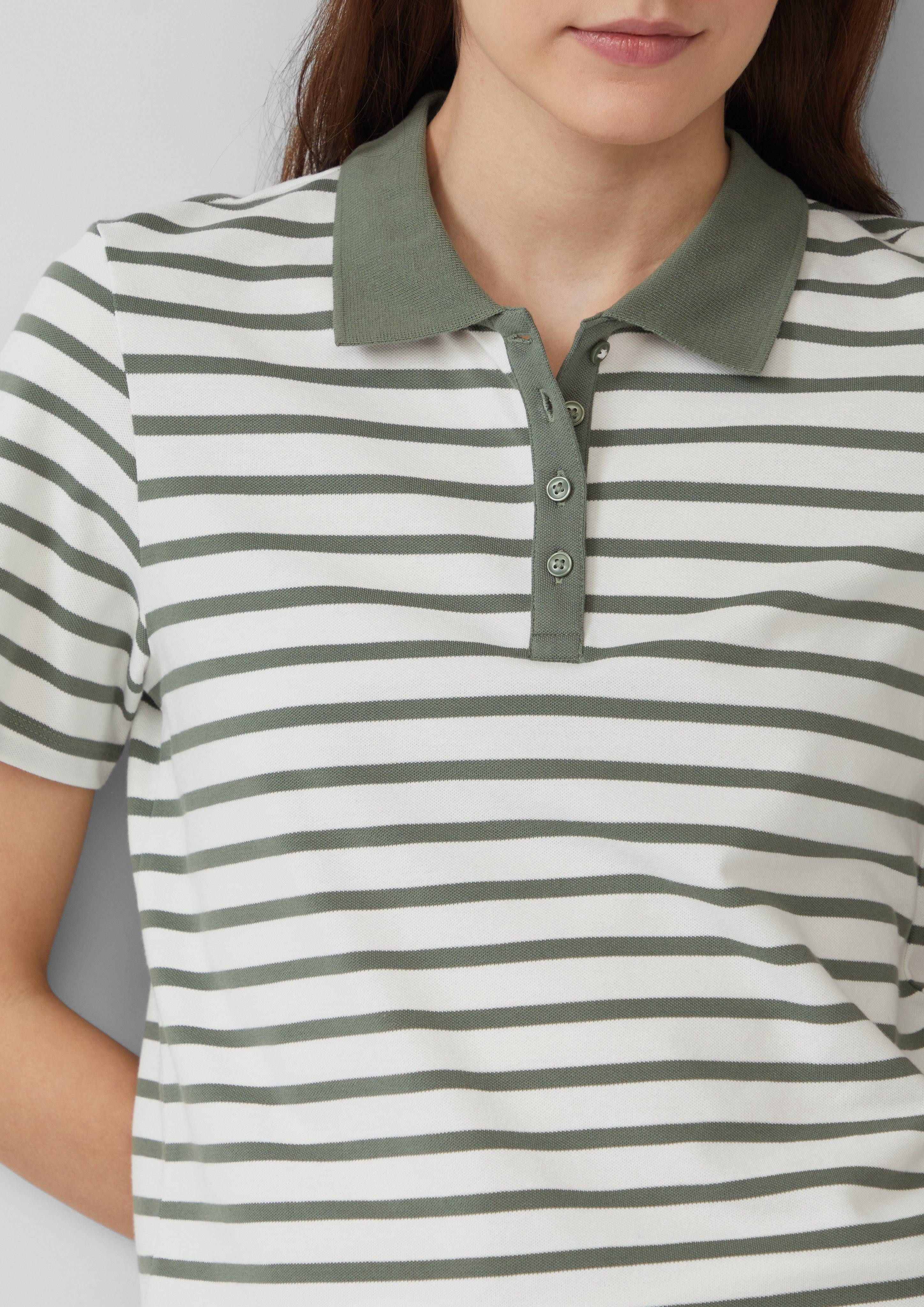 s.Oliver Poloshirt Verkürztes Poloshirt aus Baumwollpiqué günstig online kaufen